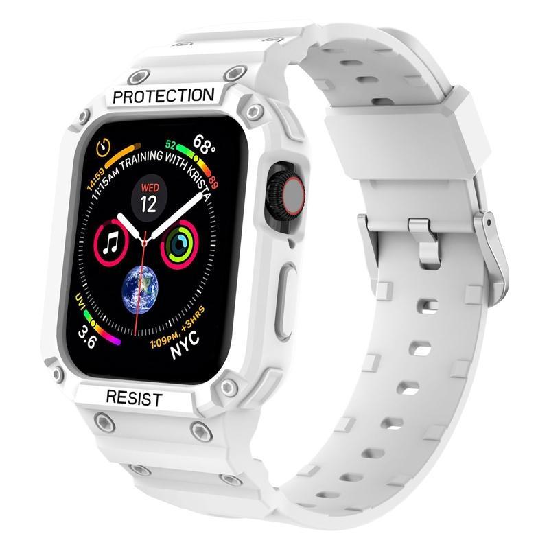 Case Band For Apple Watch 45mm 44mm 49mm 41mm 40mm iWatch Series Ultra 8 7 6 5 SE 4 3 Strap , Sport Protective Replacement Wristband