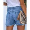 New Broken Holes Retro Casual Denim Shorts Female