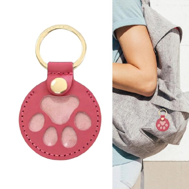 Sentimental Pet Hair Keepsake Keychain Portable PU Leather Design Pendant For Pet Owners And Thoughtful Gift
