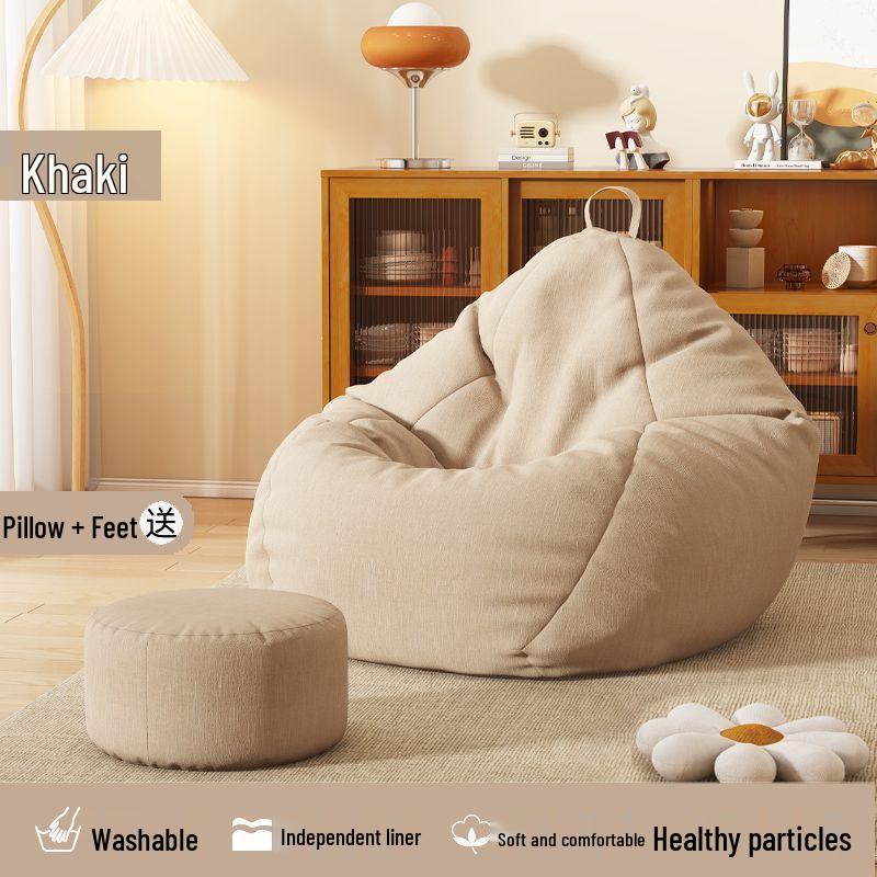 Lazy Recliner Sofa: Convertible Beanbag Chair for Balcony & Bedroom
