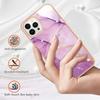 For iPhone 15 Pro TPU Case with IMD Marble Pattern Electroplated Back Cover