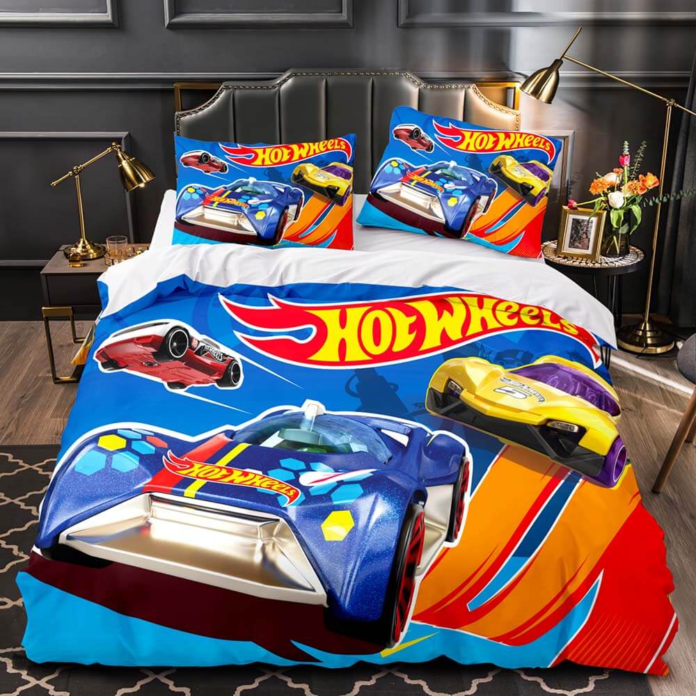 Kryt na peřinu s 3D potiskem kola monster trucku Povlak na polštář Sada povlečení Jednolůžko Plné Velikost Queen King Pro Dekoraci Ložnice Domácí Textil
