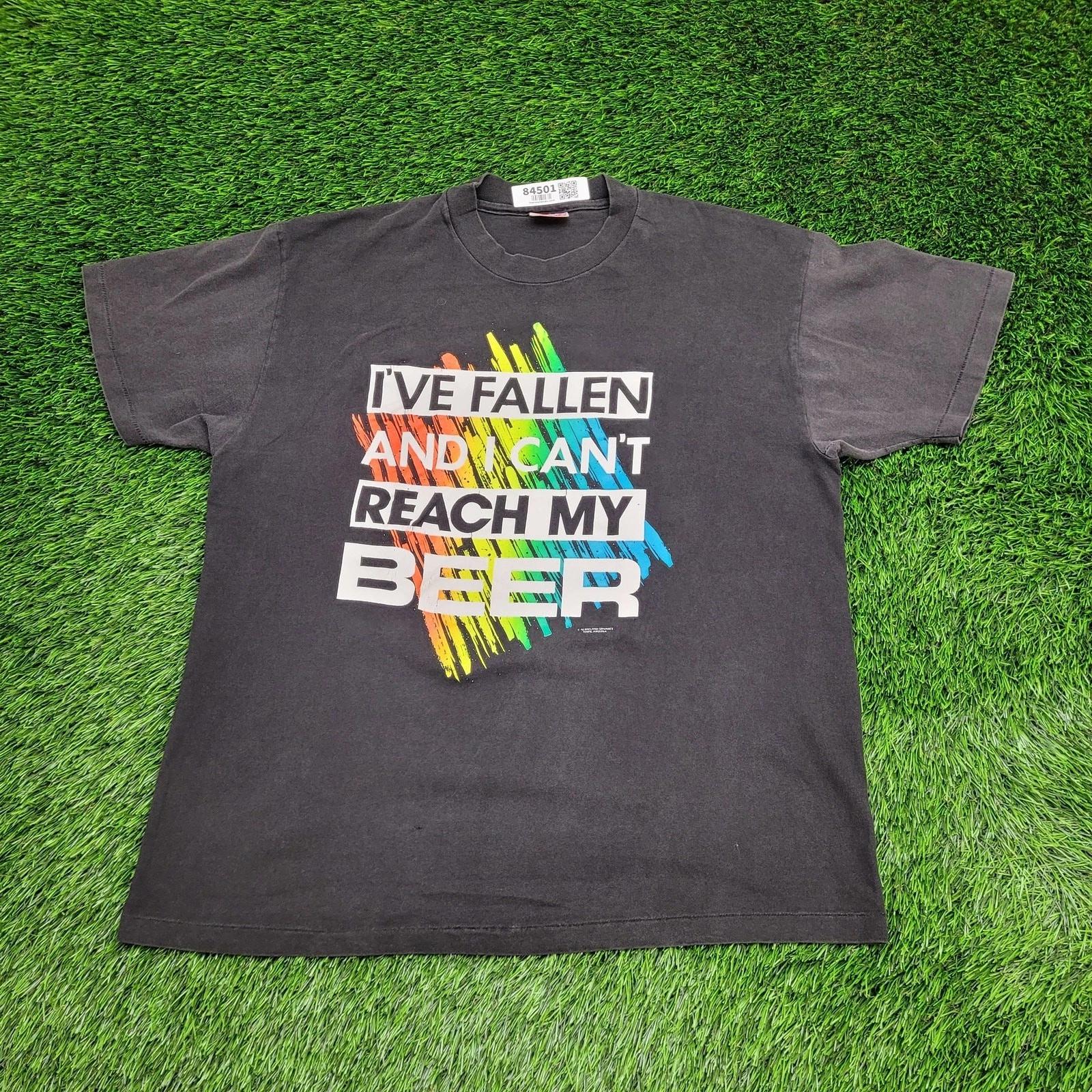 Vintage 1992 Funny Beer Lover Shirt Large 22x27 Black M