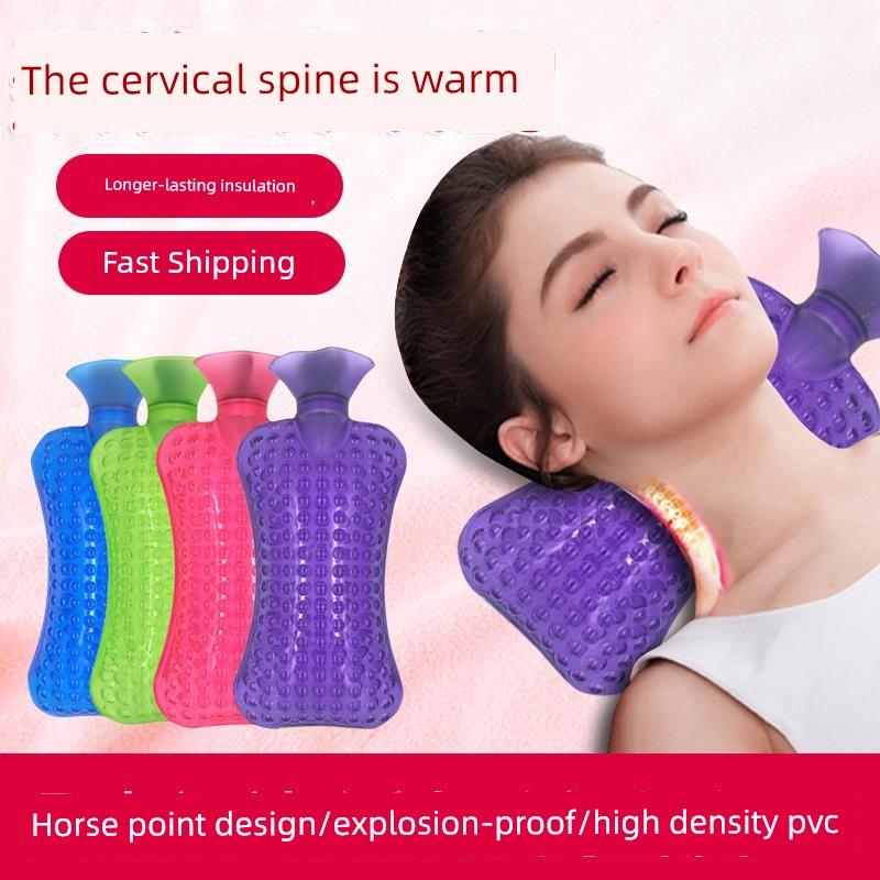 Cervical Hot Water Bag, Water-Filled Warm Water Bag, Neck Heating Pad, Special Neck Warmer, Thickened Explosion-Proof U-Shaped Pillow