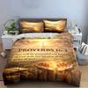 Proverbs 16:3 Religious Bedding Set Bedding set (1 duvet cover, 2 pillowcases, duvet not included)