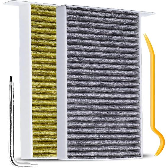 2Pcs For Tesla Model 3 Y Juniper Highland 2025-2020 2026 Air Filter Conditioner Cabin Activated Carbon Replacement Conditioning