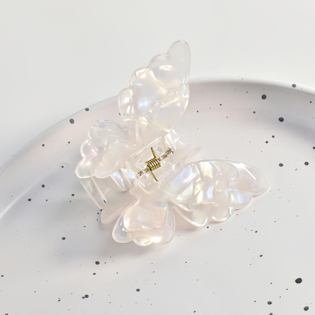 1PC Phantom Color Double-layer acetate Butterfly hair grab cute and sweet half-hair thin hair use gift Versatile hair accessory