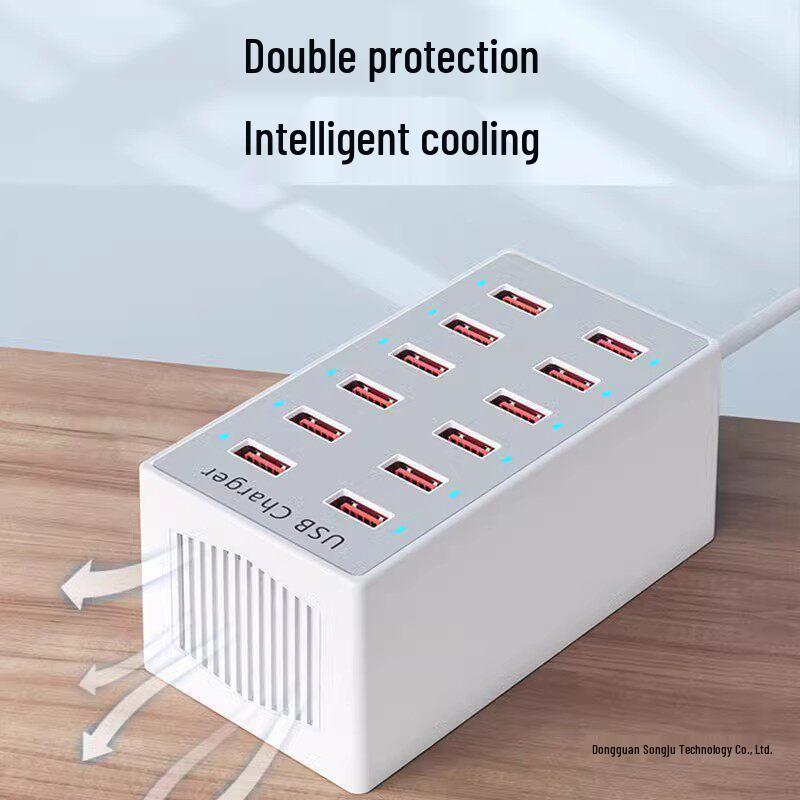 Multi-Port USB Charger Station: Fast Desktop Charger with 10, 20, or 50 Ports for Phones
