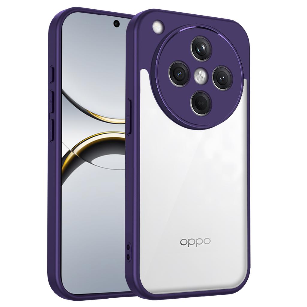 Oppo Find X8 CPH2651 Case Air Cushion Shockproof Silicon Bumper Clear Matte Back Cover Hard Case for Oppo Find X8 FindX8 CPH2651