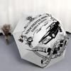 1pc Supernatural Automatic Opening/Closing Umbrella with Convenient Three-Fold Design, 8 Iron Ribs - for Outdoor Daily Use, Travel A24