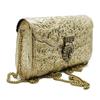 Metalowa Torebka z Mosiądzu - Portmonetka w Stylu Vintage z Etnicznym Wzorem - Ręcznie Robiona Metalowa Kopertówka Damska