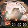 Camping Fan Rechargeable 20000mah Portable Wireless Camping fan for Outdoor Camping Ceiling Fan with Light and Remote Control