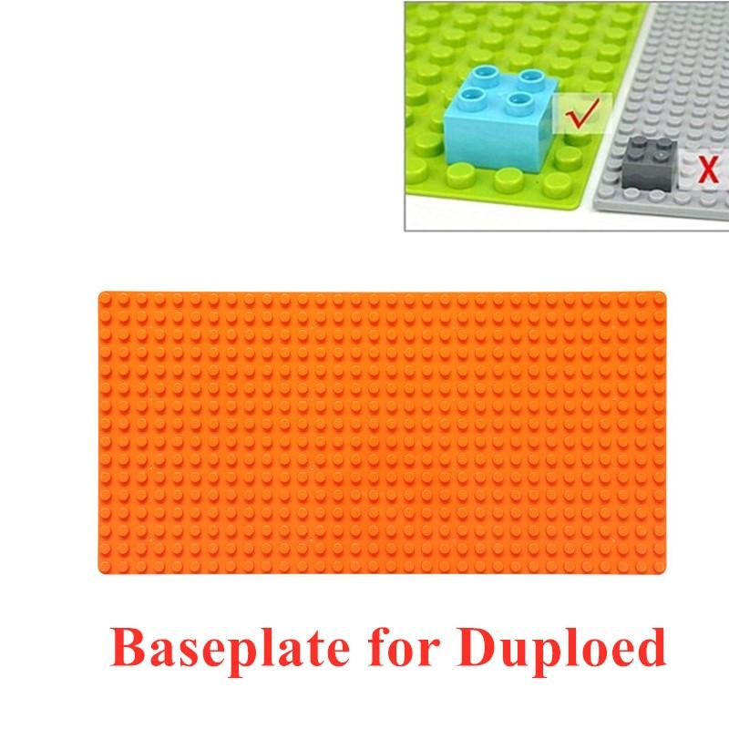 Non-Toxic Base Plate 16*32 Dots Duploed Big Base Building Blocks Baseplate Bricks Classical Bricks Kids Toys Compatible With Brand Blocks