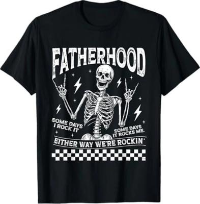 Paternité Certains Jours Je Gère T-Shirt Papa Squelette Fête des Pères