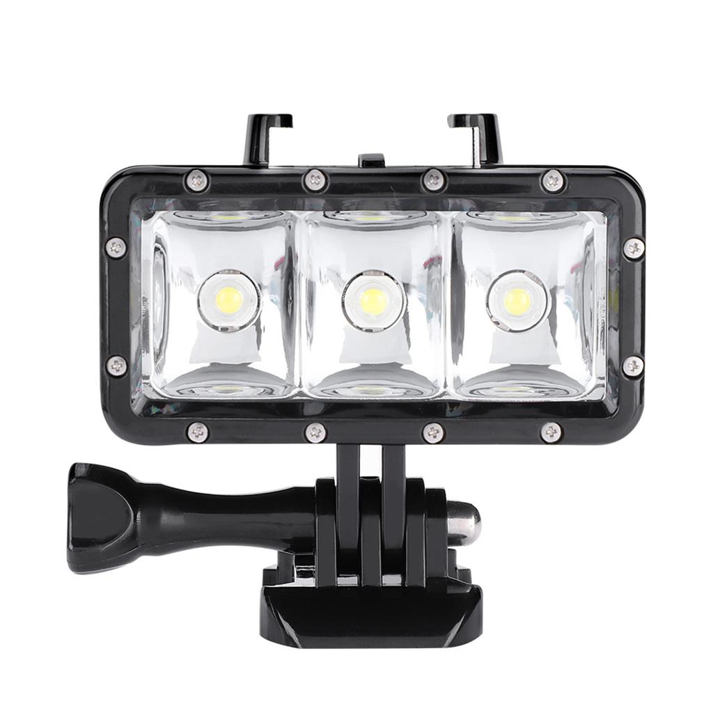 30m 98.4ft Mini Underwater Waterproof Diving LED Video Light Fill Lamp for Hero for SJCam