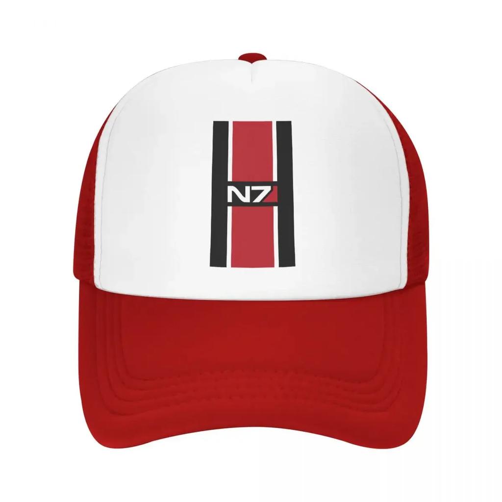 Custom Punk Mass Effect N Baseball Cap for Women Unisex Adjustable Video Game Trucker Hat Sun Protection Snapback Hats