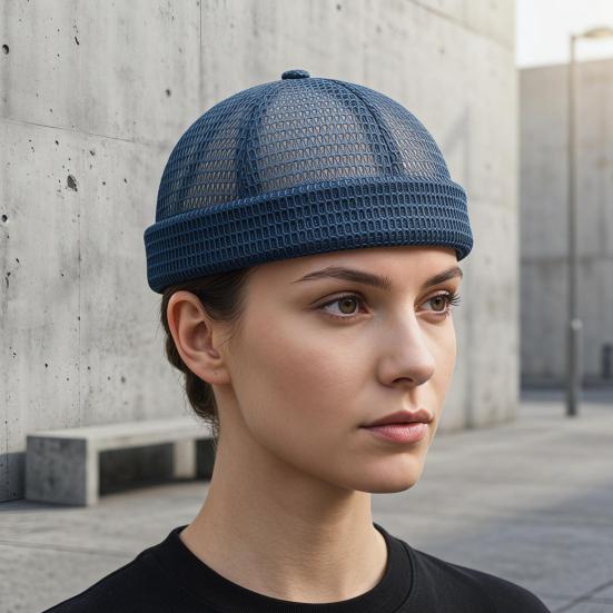 1/2 stk. Netkasket Justerbar Skyggeløs Hat til Mænd Åndbar Ultra Kølende Dock Hat Let Foldbar Sommerstil Hip-Hop Kasket Udendørs Brug