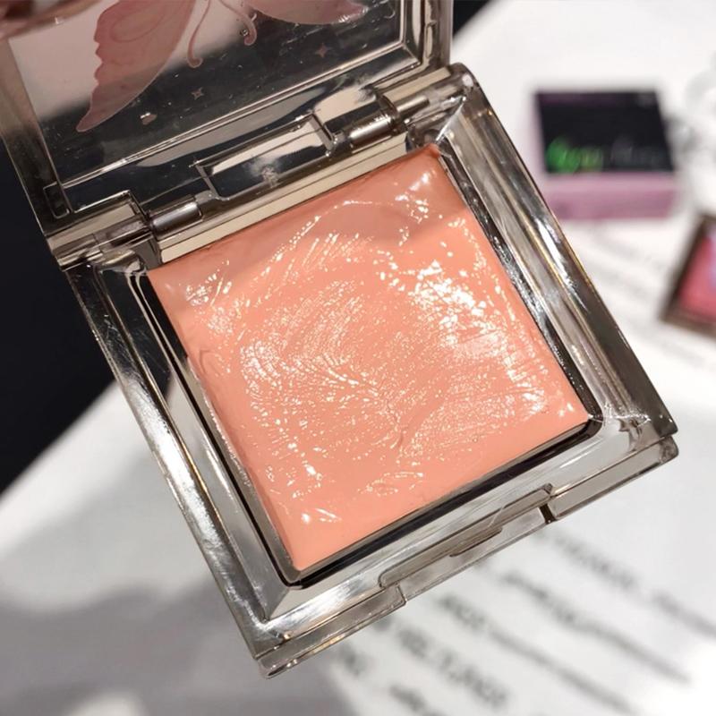 Single Color Slightly Drunk Blusher Natural and Delicate Rouge Paste Cosmetics Waterproof Long Lasting Attractive Makeup