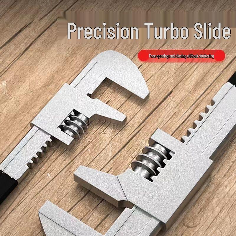 Large F-Type Adjustable Multi-Function Wrench, Right Angle Pipe Wrench, Chrome Vanadium Steel
