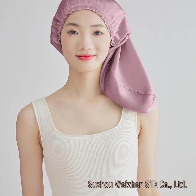 Yama %100 Dut İpeği Uyku ve Saç Bakım Fırfırlı Kenarlı Bone