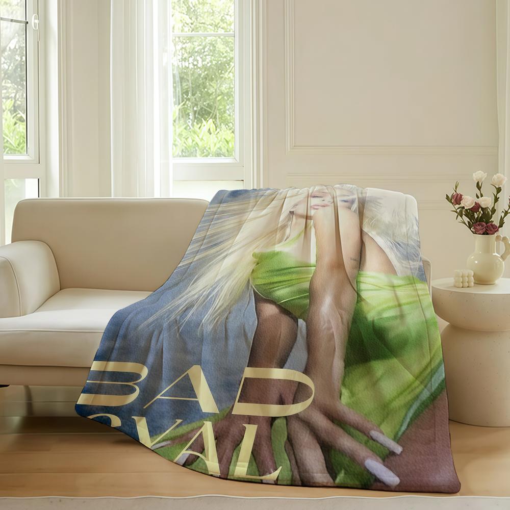 SpanishB Bad singer G Gyal Blanket For Sofa Office Bed Plane Travel Sleep Read Relax Camping Soft And Warm