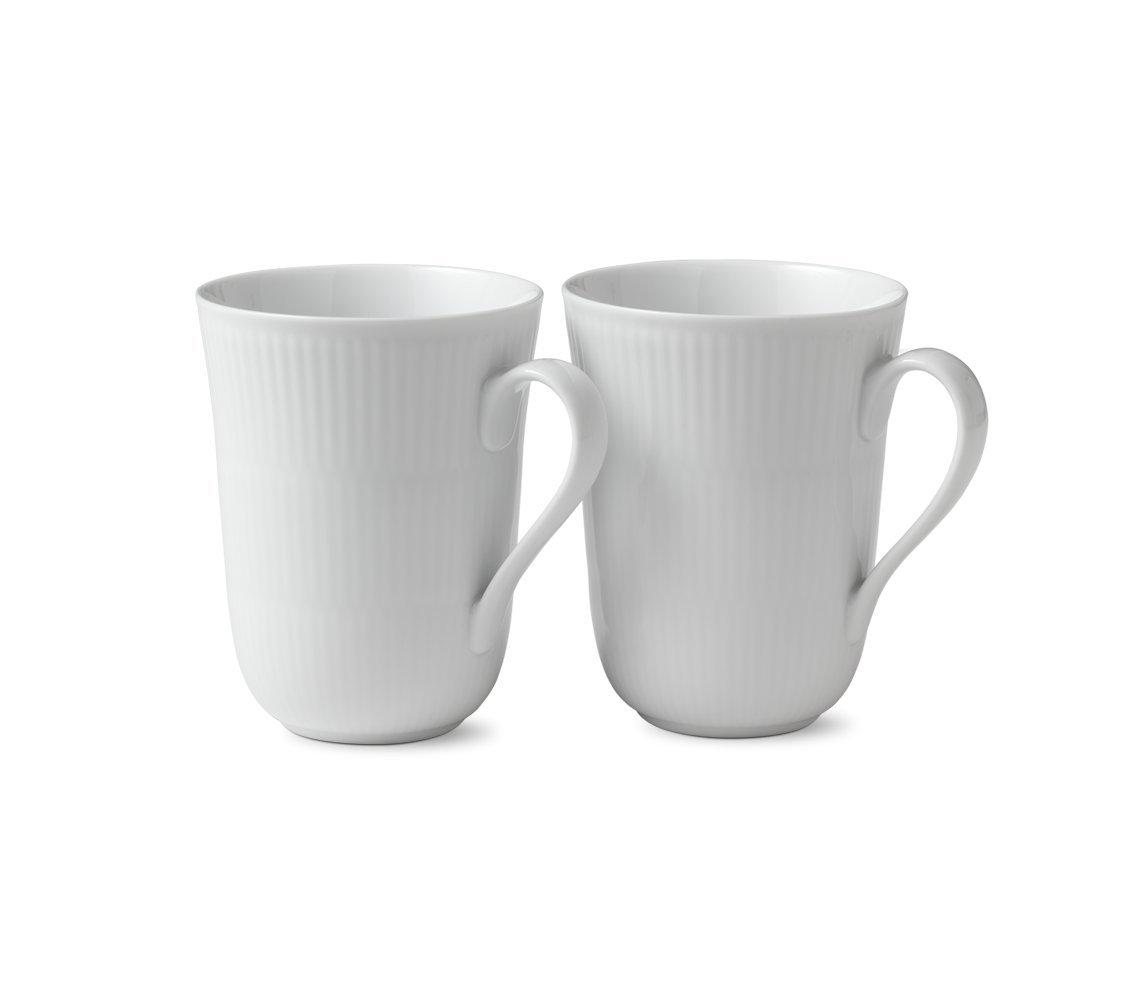 

Royal Copenhagen 2408 White Plain 039 Mugs, 330ml, Pair [Parallel Import]