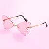 Sunglasses Lady Gradual Change Butterfly Sunglasses Female Tide Personality Party Funny Cool Marine Piece Sunglasses