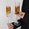 Striped Wine Cup Transparent Champagne Cup Drinkware Drink Cup  Drink
