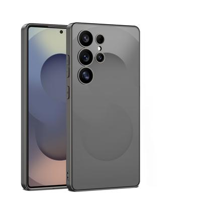 Etui na telefon z miękkimi krawędziami TPU, plastikowe o fakturze skóry, odporne na upadki dla Samsunga S25 Ultra dla Galaxy S25 Ultra Ochronna tylna okładka