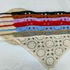 Korean Style Knitted Triangle Headscarf: Sweet Geometric Pastoral Hair Band