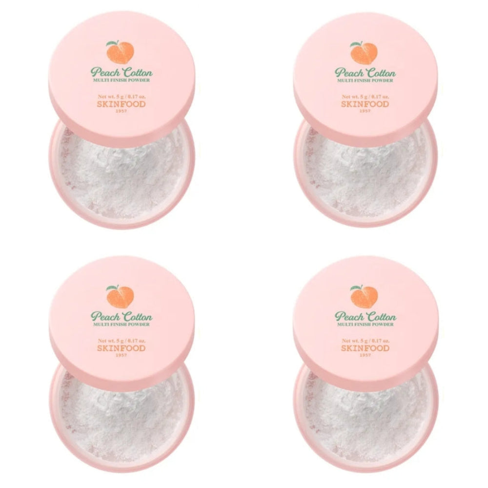 SKINFOOD Peach Cotton Multi Finish Powder 5g*2Pcs/4Pcs