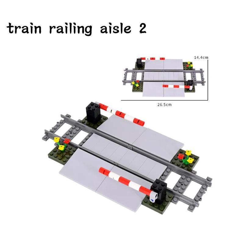 NEW City Trains Railway Tracks Flexible Switch Rails Crossing Forked Straight Curved Building Block Bricks Toy Compatible Brand
