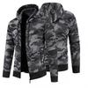 Men's Sweater Jacket Autumn and Winter New Camouflage Hooded Jacket Sweater Coat