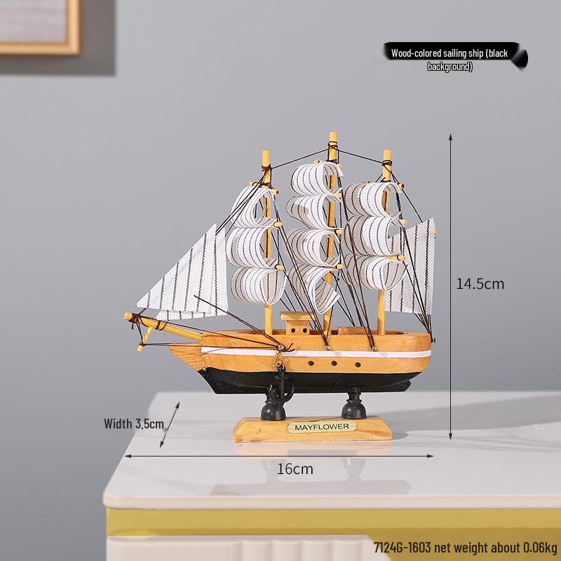 Segelboot Ornament - Modell für ruhige Fahrt zur Dekoration von Zuhause oder Büro