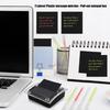 Desktop Note Container Clear Plastic Note Organiser Box Pull Out Sticky Notes Dispenser For School Office Home Use