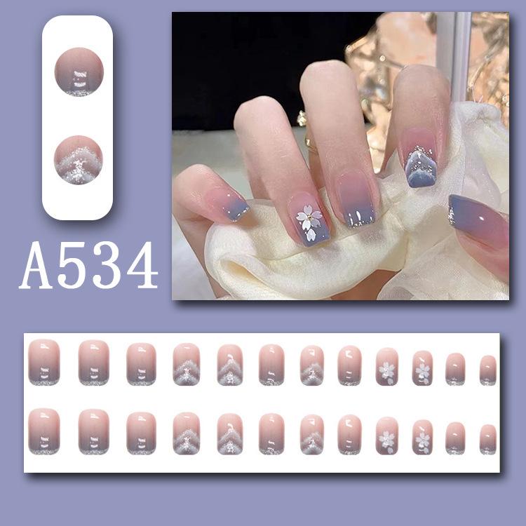 Summer Fresh French Line Cool Style Detachable Nail Art Tips