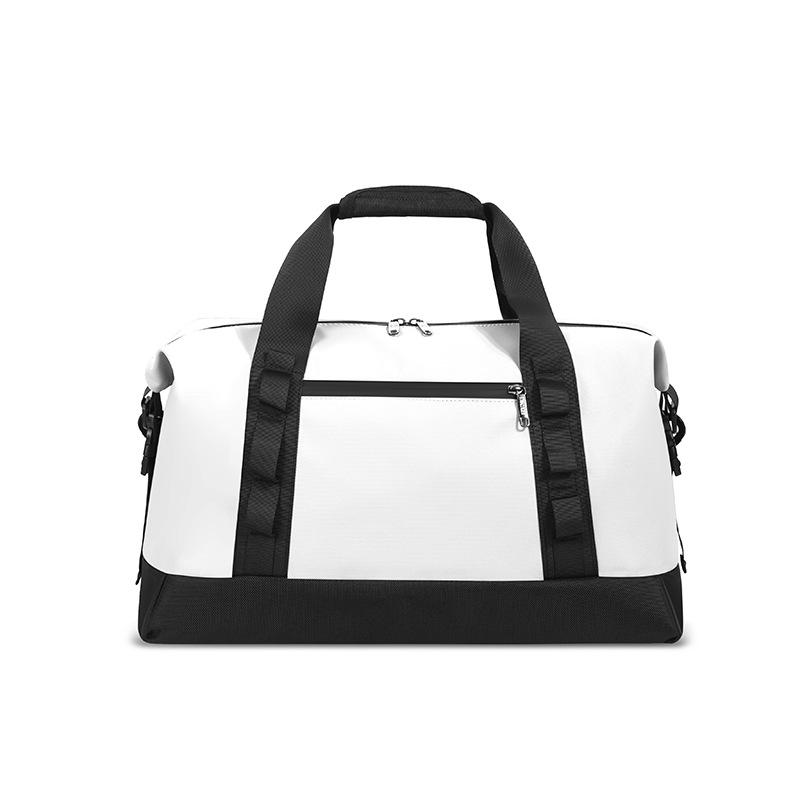 

Простая, Повседневная, Портативная дорожная сумка большой вместимости для поездок, Отделение для сухих и влажных вещей, Спортивная сумка с выдвижной ручкой белый