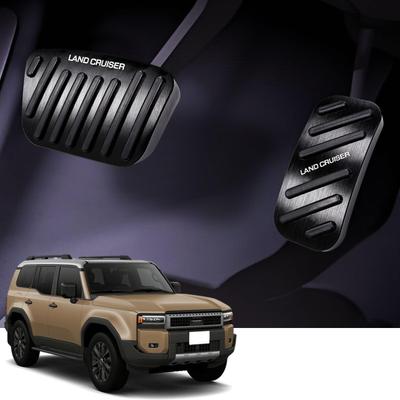 HUDIY Kryty brzdového a akceleračného pedála pre sériu Land Cruiser 250 pre LAND CRUISER SÉRIA 250 2024 Hliníková zliatina Ľahko sa poškriabe a zašpiní Obsahuje
