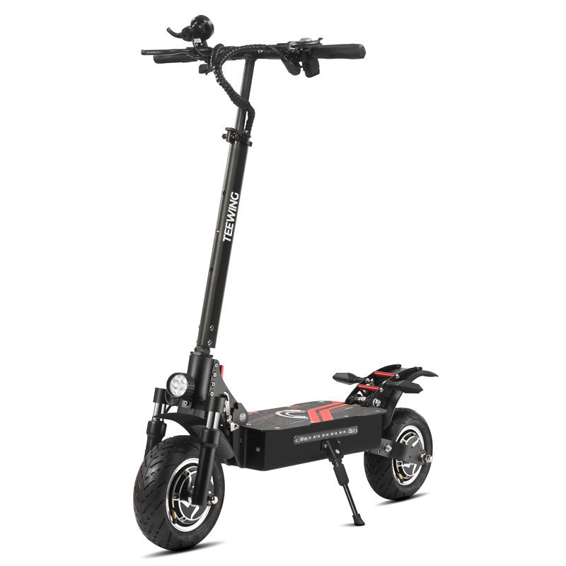 TEEWING Q7PRO Adult High Speed E-Scooter  3200W Dual-Drive Motor 52V19Ah Removable Lithium Battery Perfect for Hill Climbs  Suburban Rides