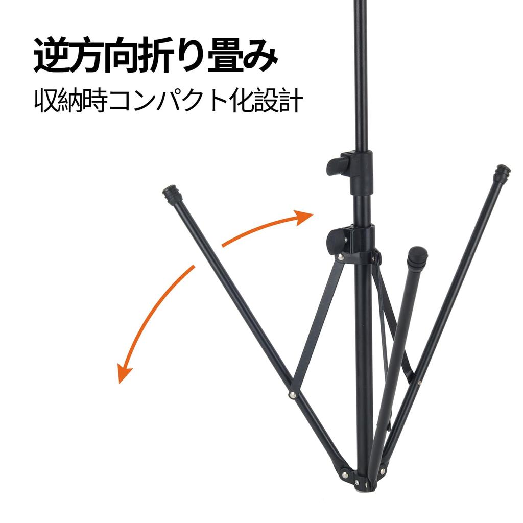 Lightweight and portable aluminum alloy music stand (under 500g), folds to approximately 46cm, and is universally sized for adults and children.