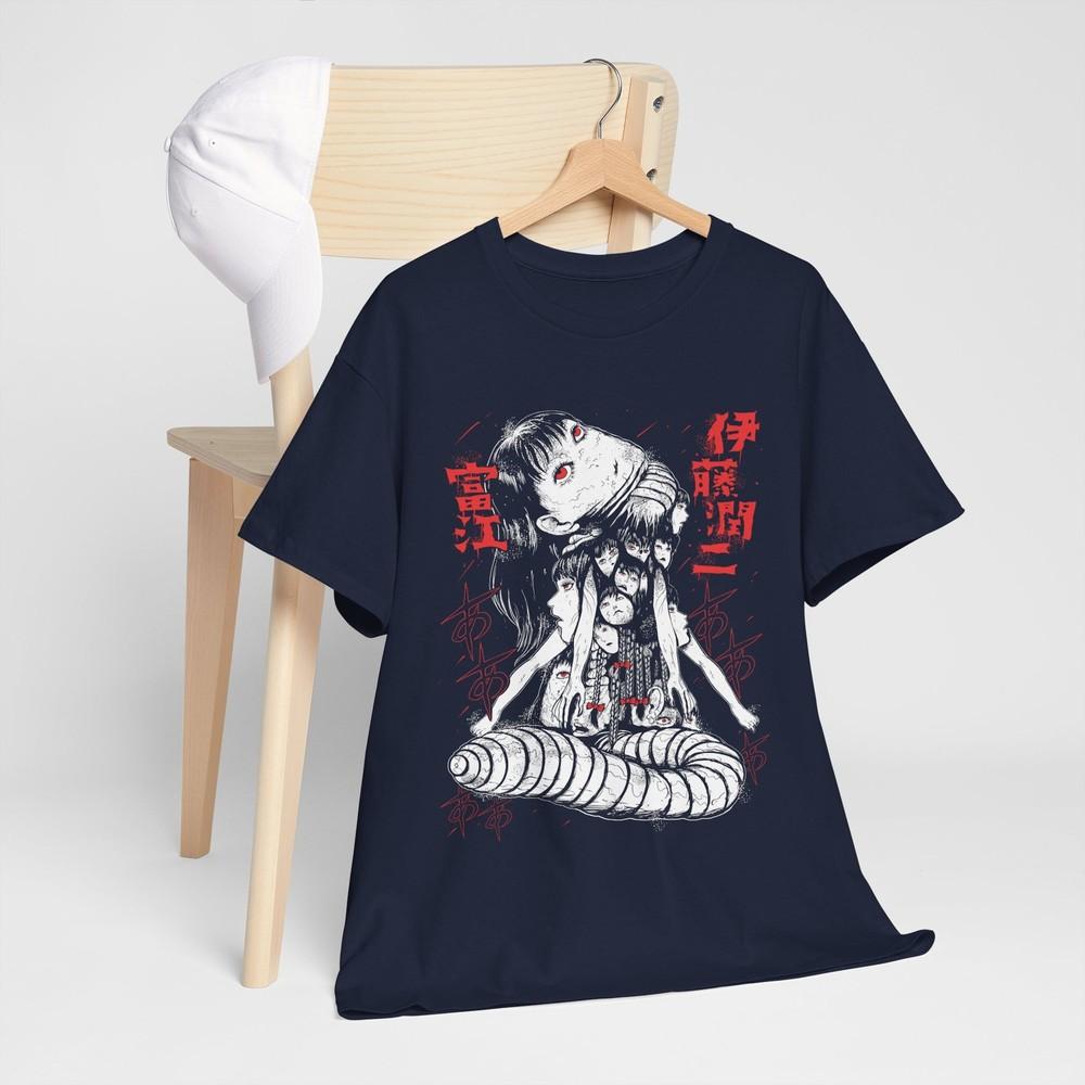 new Tomie Junji Ito Horror Tee Junji Ito Uzumaki Title TShirtHorror Unisexga M