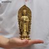 Three Saints Sculpture Metal Buddha Statue, Tibet Buddhist Temple, Home Furnishings  Ornament