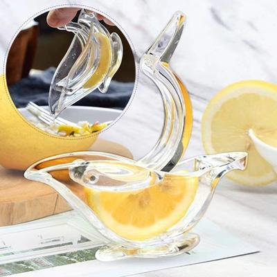 Manual Lemon Squeezer Transparent Fruit Juicer Portable Bird Shape Hand Juicer for Orange Lime Pomegranate Kitchen Cafe Restaurant Tools