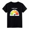 Funny Credit Score Gauge Graphic Unisex T-Shirt S-5XL Cotton Tee