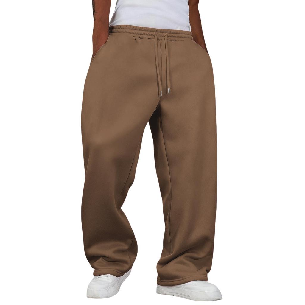 Pantaloni della tuta larghi da uomo pantaloni della tuta a gamba larga con tasche