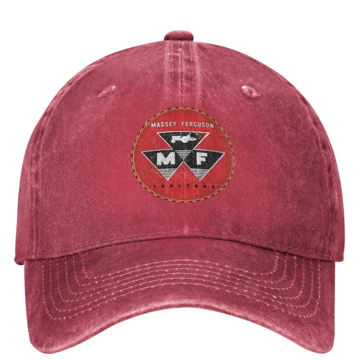 Tractor Agriculture Logo Baseball Cap Massey Ferguson Outdoor Sun Trucker Dad Hat Unisex Men Street Style Designer Baseball Caps One Size