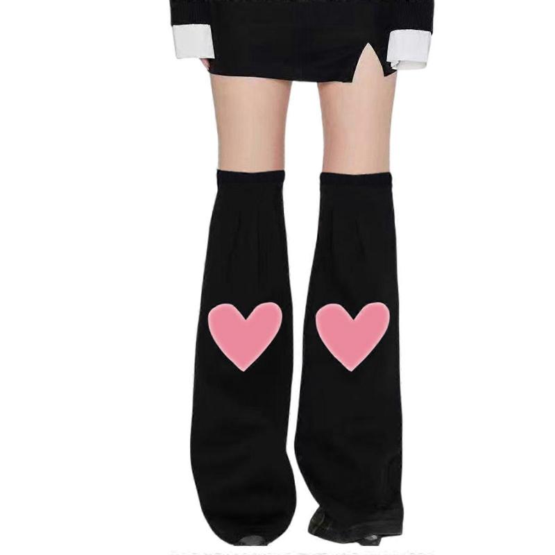 Womens Flared Long Leg Socks Subcultures Leg Warmers Harajuku Punk Boot Socks Fashion Baggy Cuffs Ankle Heap Socks