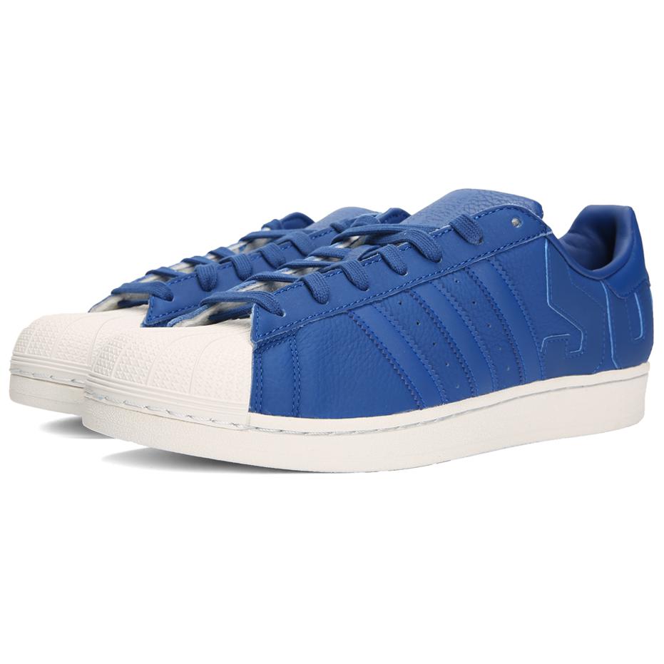 Adidas Originals Superstar Directional Casual Comfortable Low-Top Skate Shoes Men Sneakers Blue White B37984