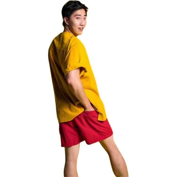 Y-3 SS21 Letter Logo Casual Shorts Men shorts Red GT5255