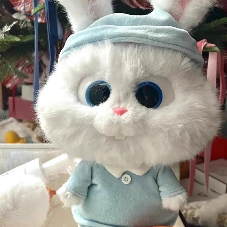 Boss Bunny: Long-Eared Plush Rabbit Doll Gift for Girls' Birthdays